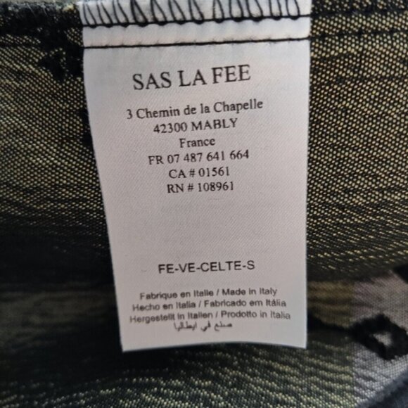 LA FEE MARABOUTEE Black textured Open Front Jacket 40 L - Picture 8 of 11